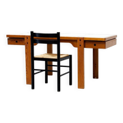 Bureau en pin original des années 1970