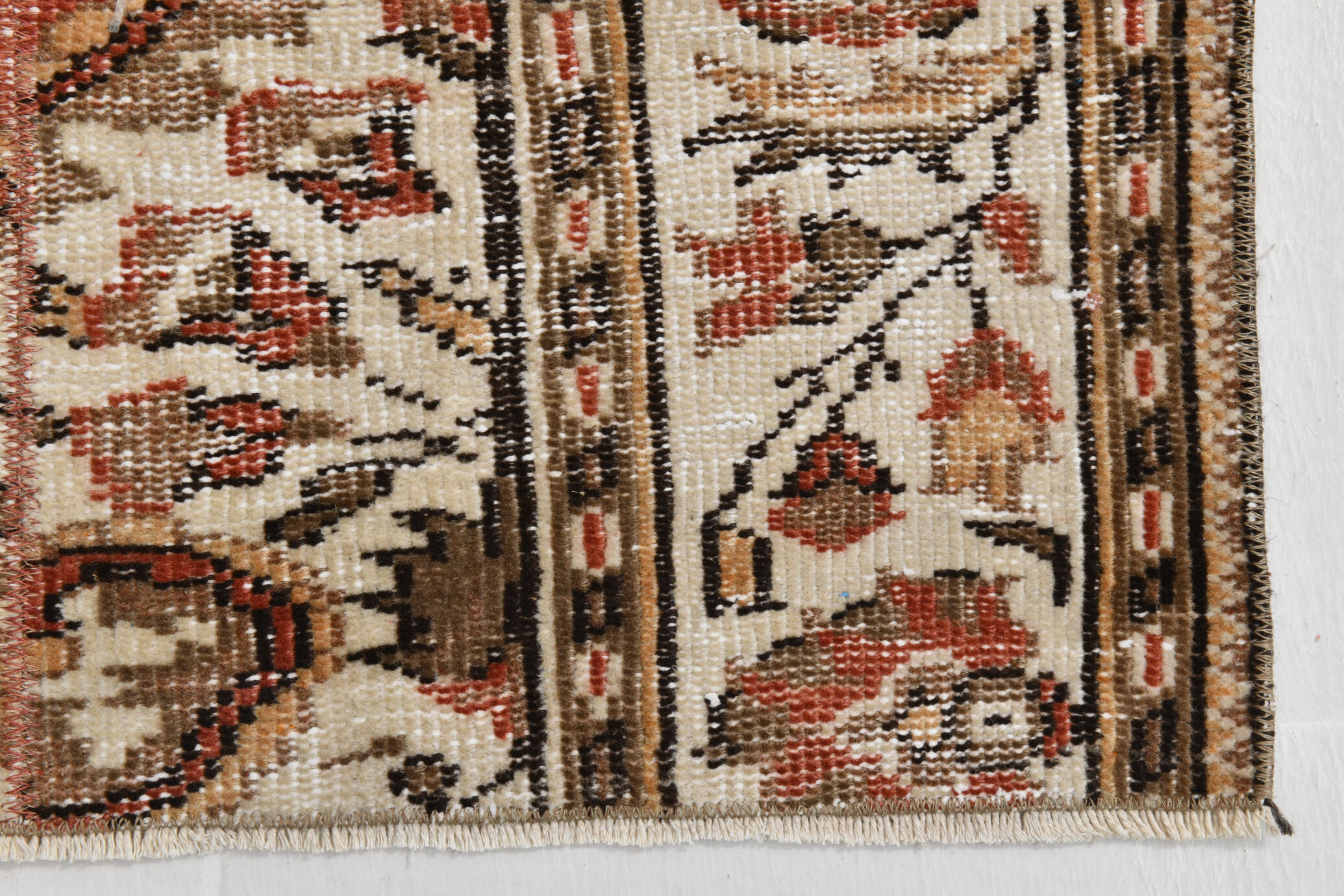 2x6 red & beige turkish runner rug 80x194cm