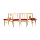 1970s Set of Four Dining Chairs, Czechoslovakia