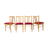 1970s Set of Four Dining Chairs, Czechoslovakia