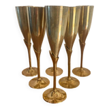 Flûtes à champagne en laiton