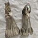 6 silver metal cutlery mesh model