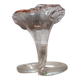 Pink glass trumpet vase in Murano or Empoli style.