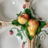 Large vintage barbotine aperitif serving dish