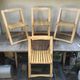 4 folding chairs 1960