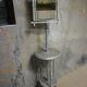 French cast iron adjustable shaving stand