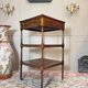 Mahogany desk with stamp of the brita official office