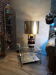 1970s amphora lamp lamp with brass lampshade
