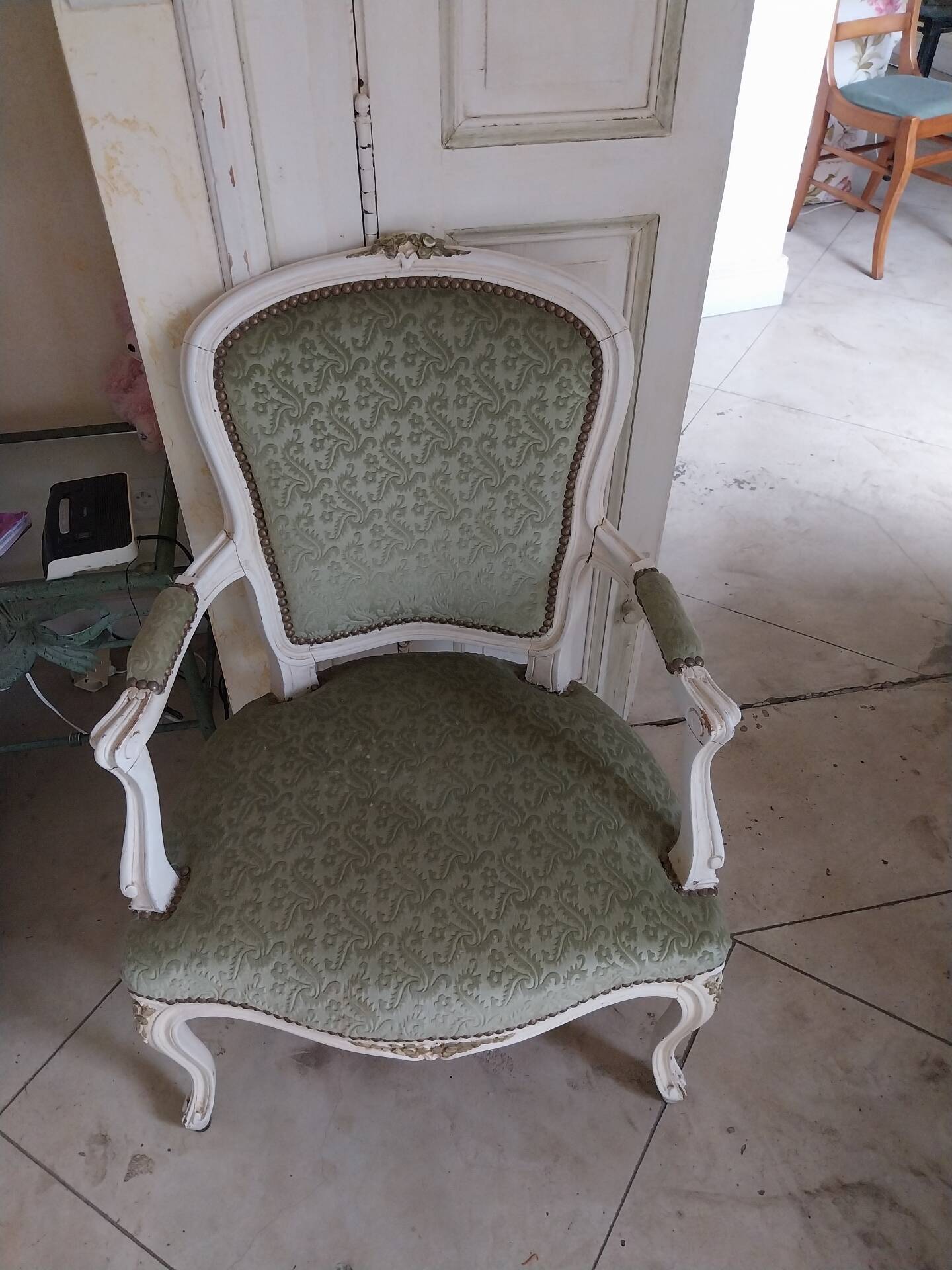 2 fauteuil cabriolet style Louis XV
