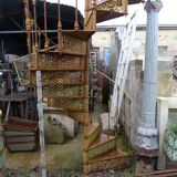 Spiral staircase in cast iron XXth