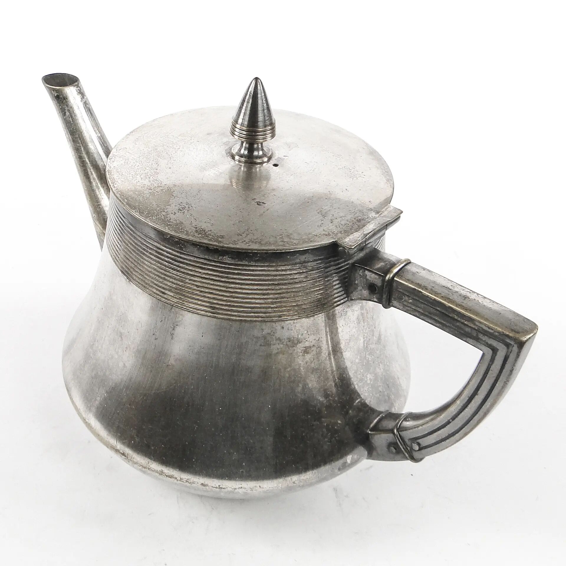 Art Nouveau silver-plated brass teapot, WMF, Germany, early 20th century
