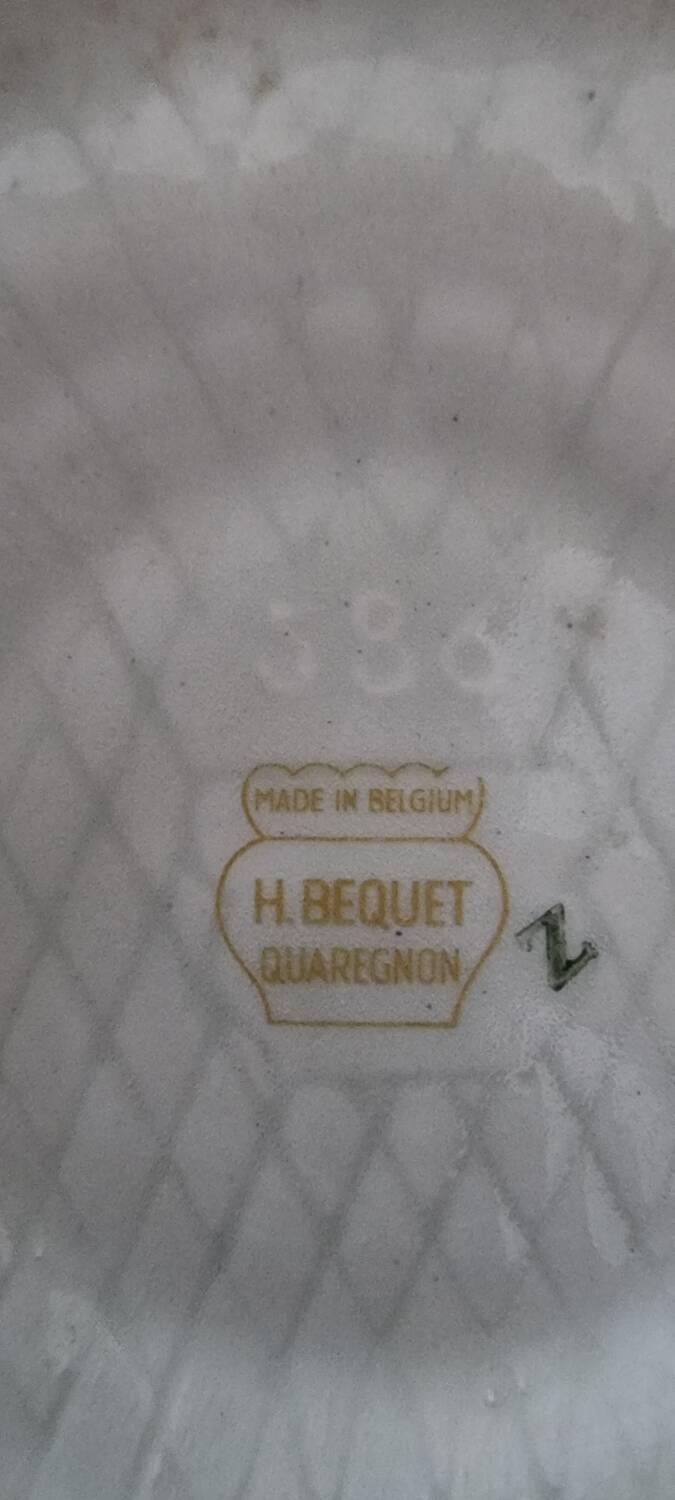 Art deco vase h.bequet quaregnon belgium