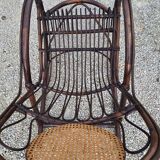 Rattan rocking-chair