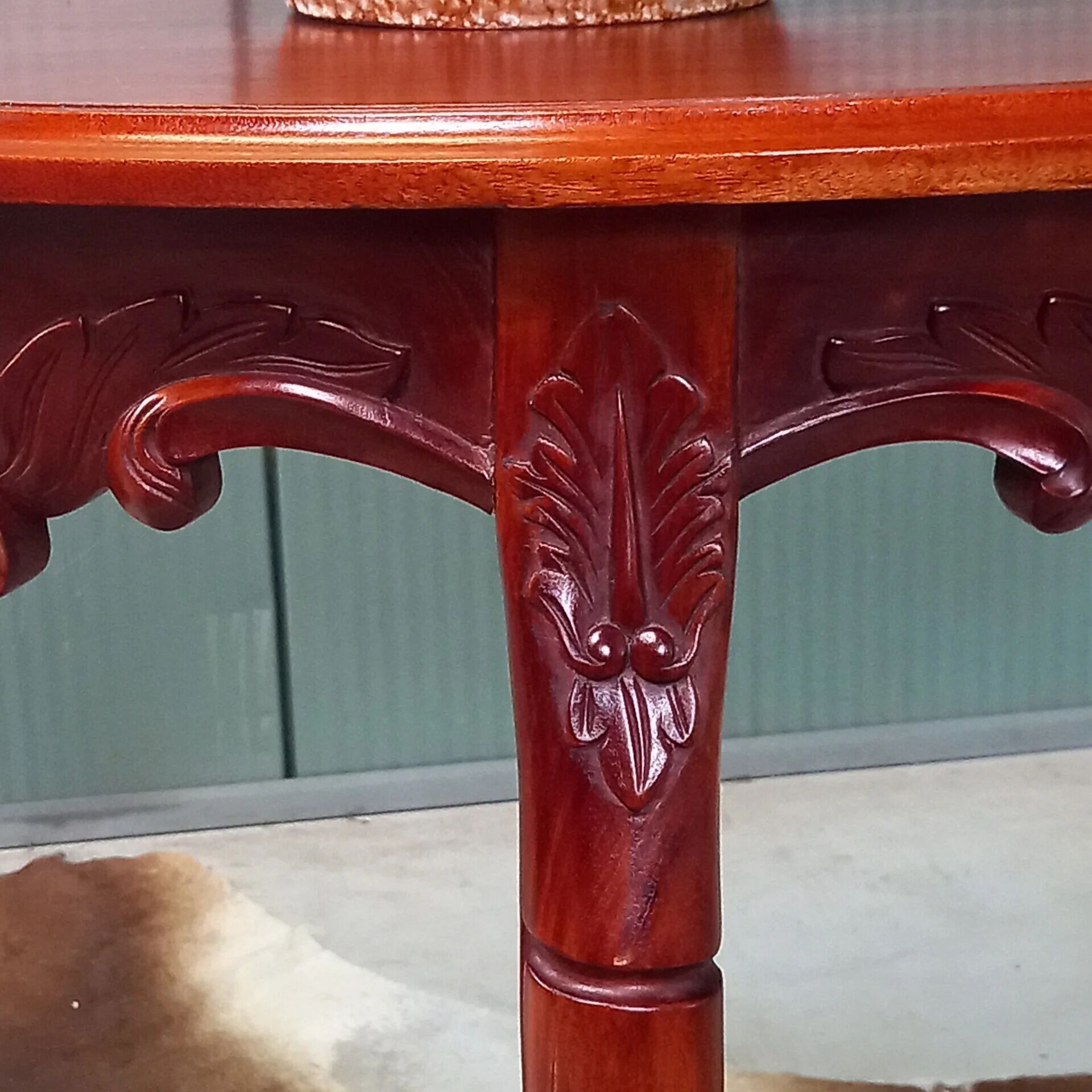 Demi Lune Baroque side table