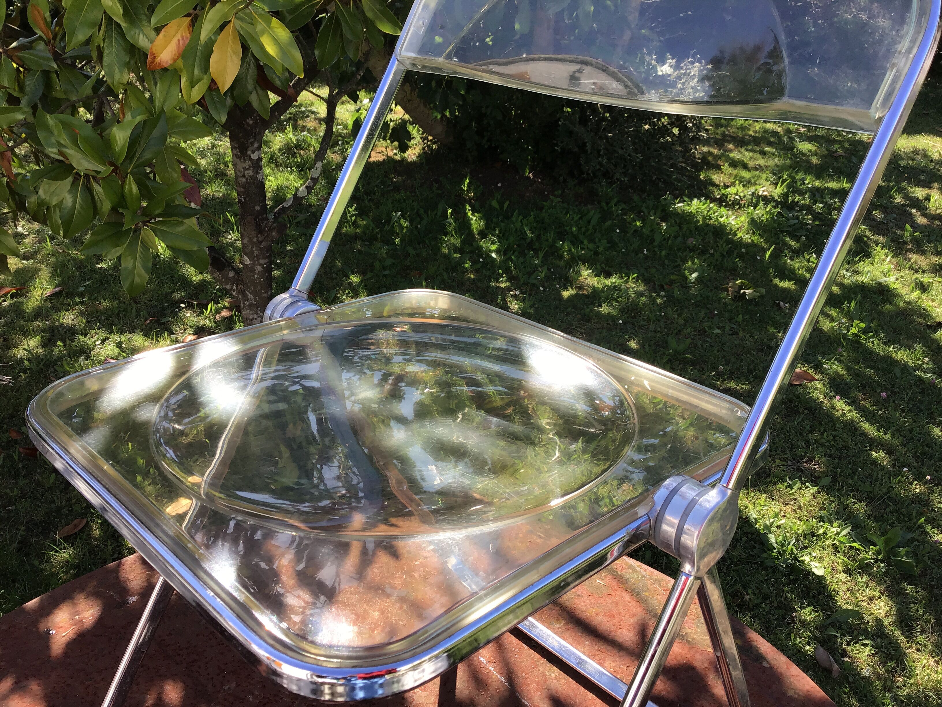 Plia chair by Giancarlo Piretti for Castelli