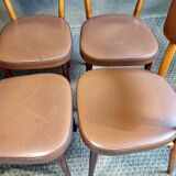 4 Baumann chairs n°267 50s