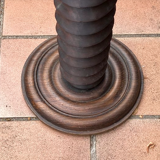 Old wooden console column