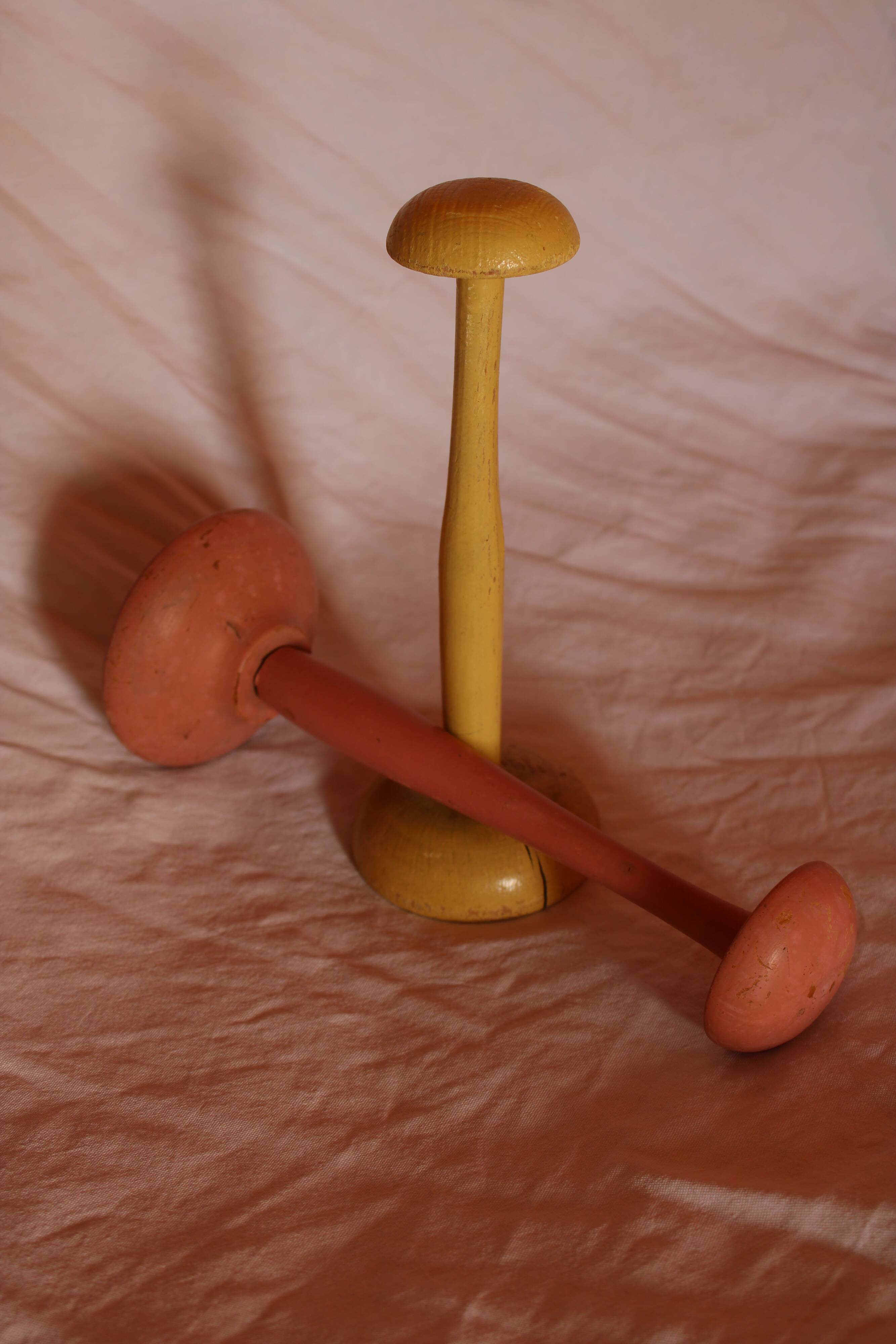 Lot of 2 old hat holders