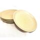 6 large vintage flat plates in beige stoneware Granit 1960s chic country