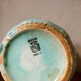 Light blue slip pitcher by Digoin