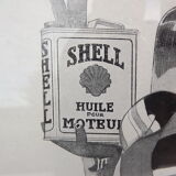 1929 Shell Paper Pub Poster by René Vincent