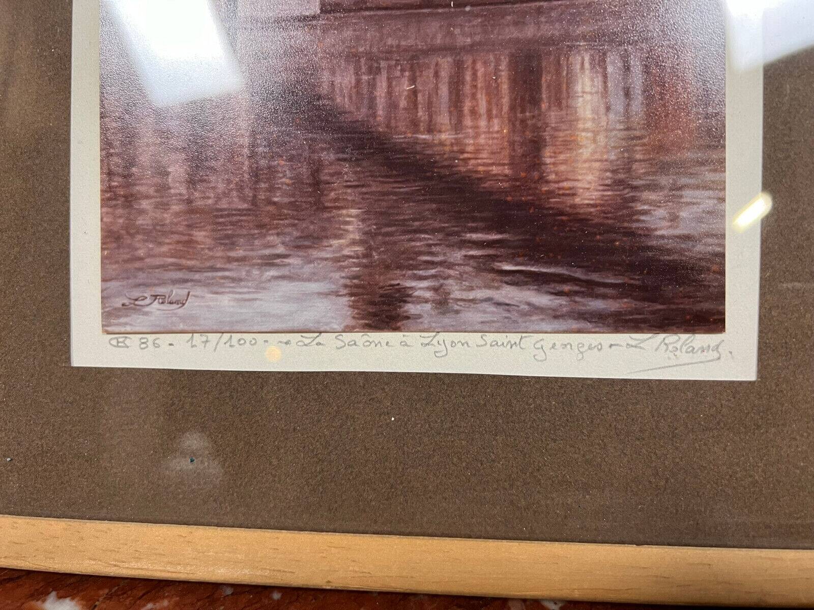 L Roland: pendant of watercolors signed, dated, located and branded