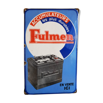 Advertising enamel plate