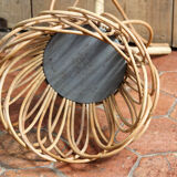 Wicker plant stand