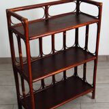 Vintage bamboo and rattan shelf