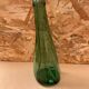 Antique Dame Jeanne Bottle Pressed Glass Green Transparent Vintage