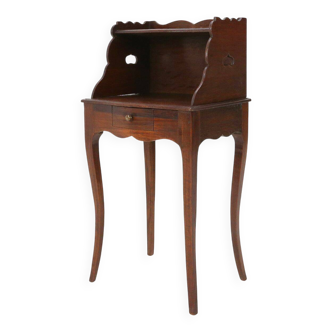 table de chevet en bois de style Louis XV, France vers 1900