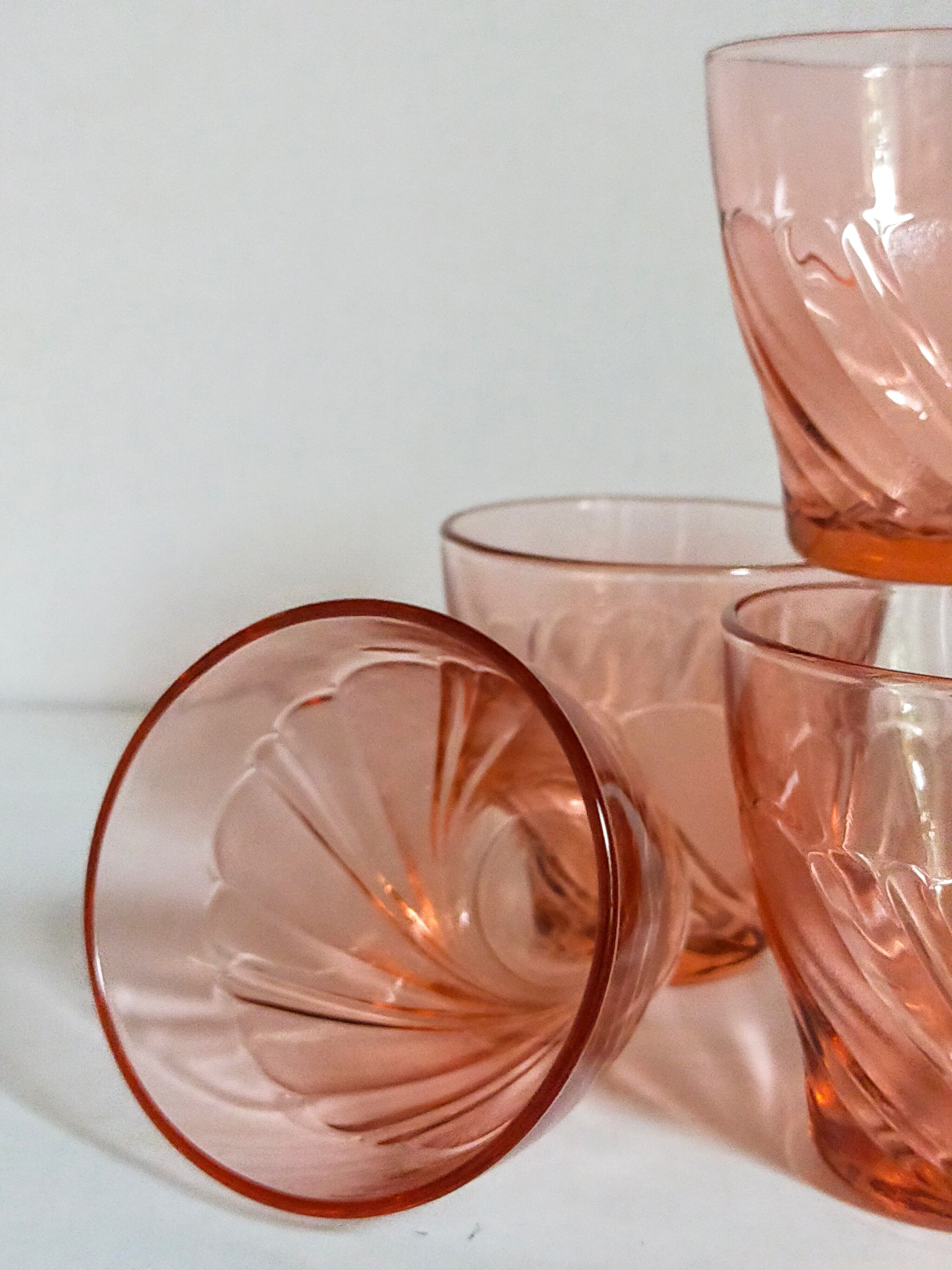 Nine Vereco glasses in Rise glass 80s