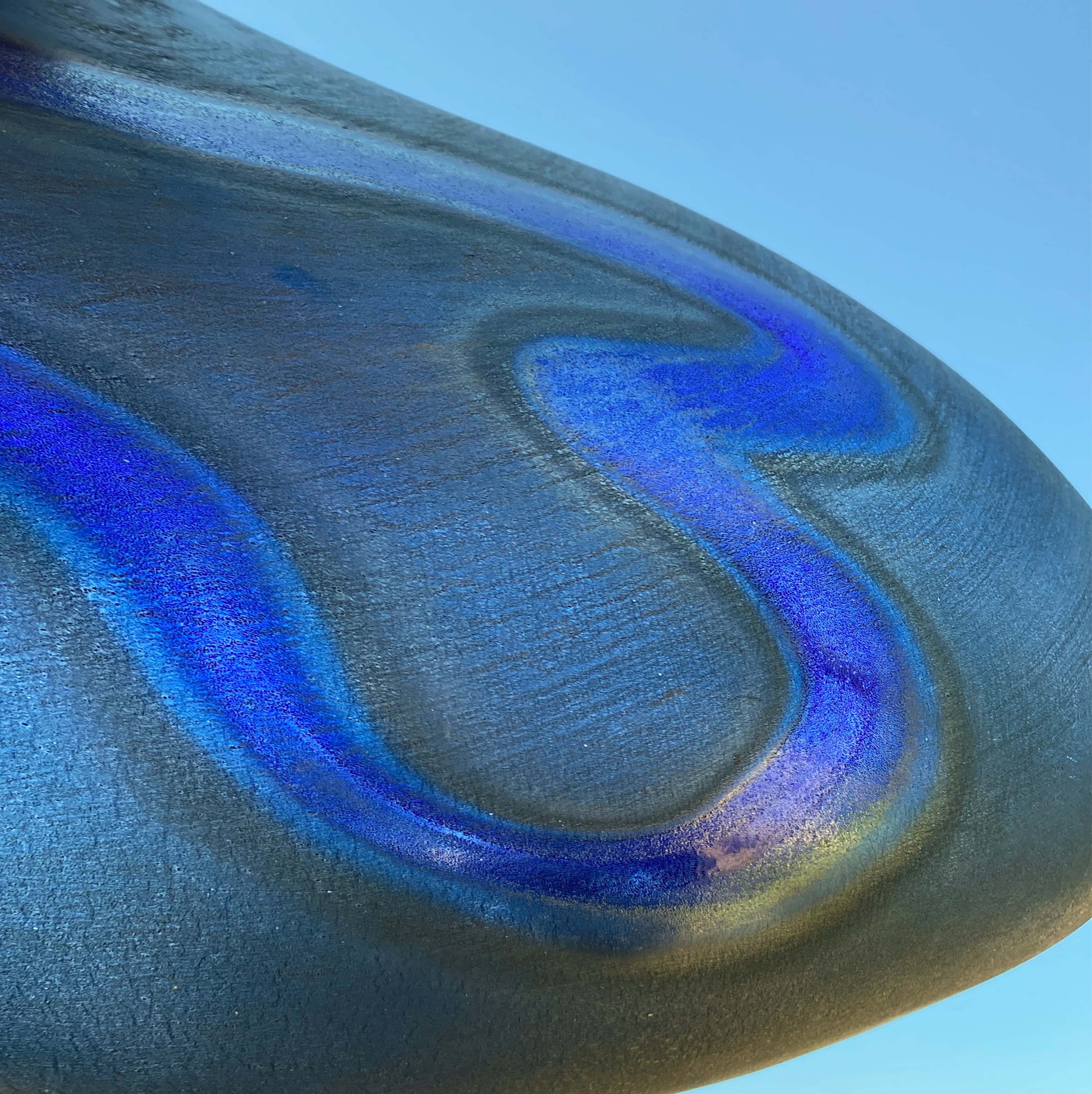 Asymmetrical desk lamp by Michael Bang (1944-2013) for Holmegaard, Denmark, 1970s