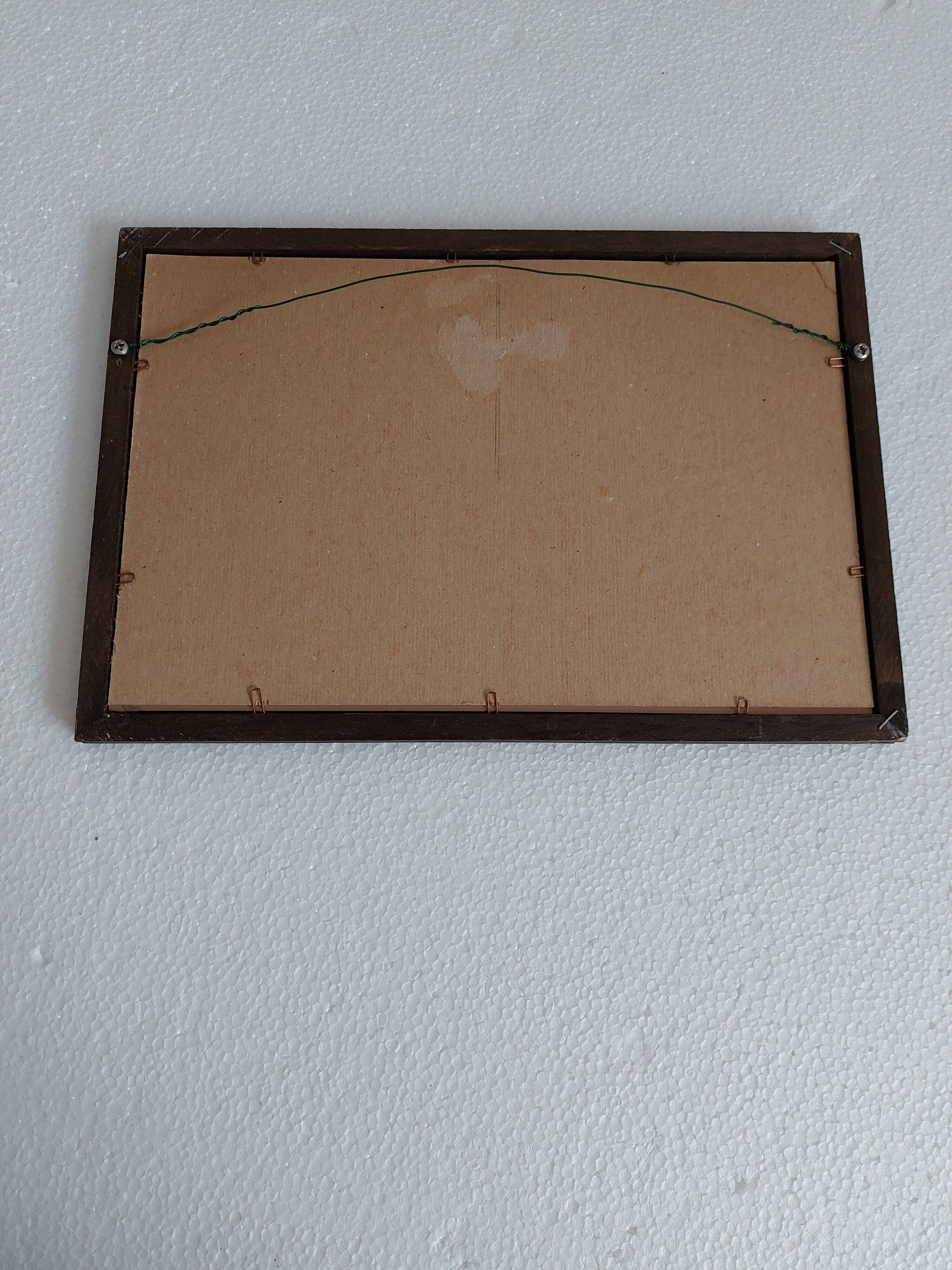 Vintage world map mirror board
