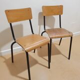 Set of 2 school chairs
