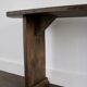 Solid oak farm bench