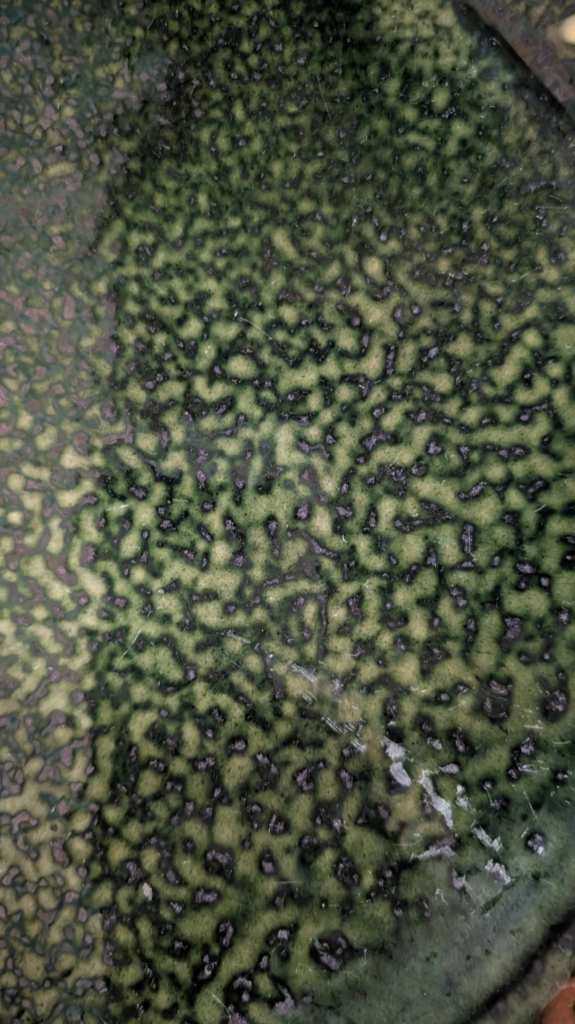 Green stoneware dish