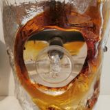 Pair of Murano glass sconces by Carlo Nason for Mazzega 70s