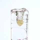 Czechoslovak bohemian crystal candle holder, 60s