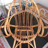 Rattan children's chair, shell shape