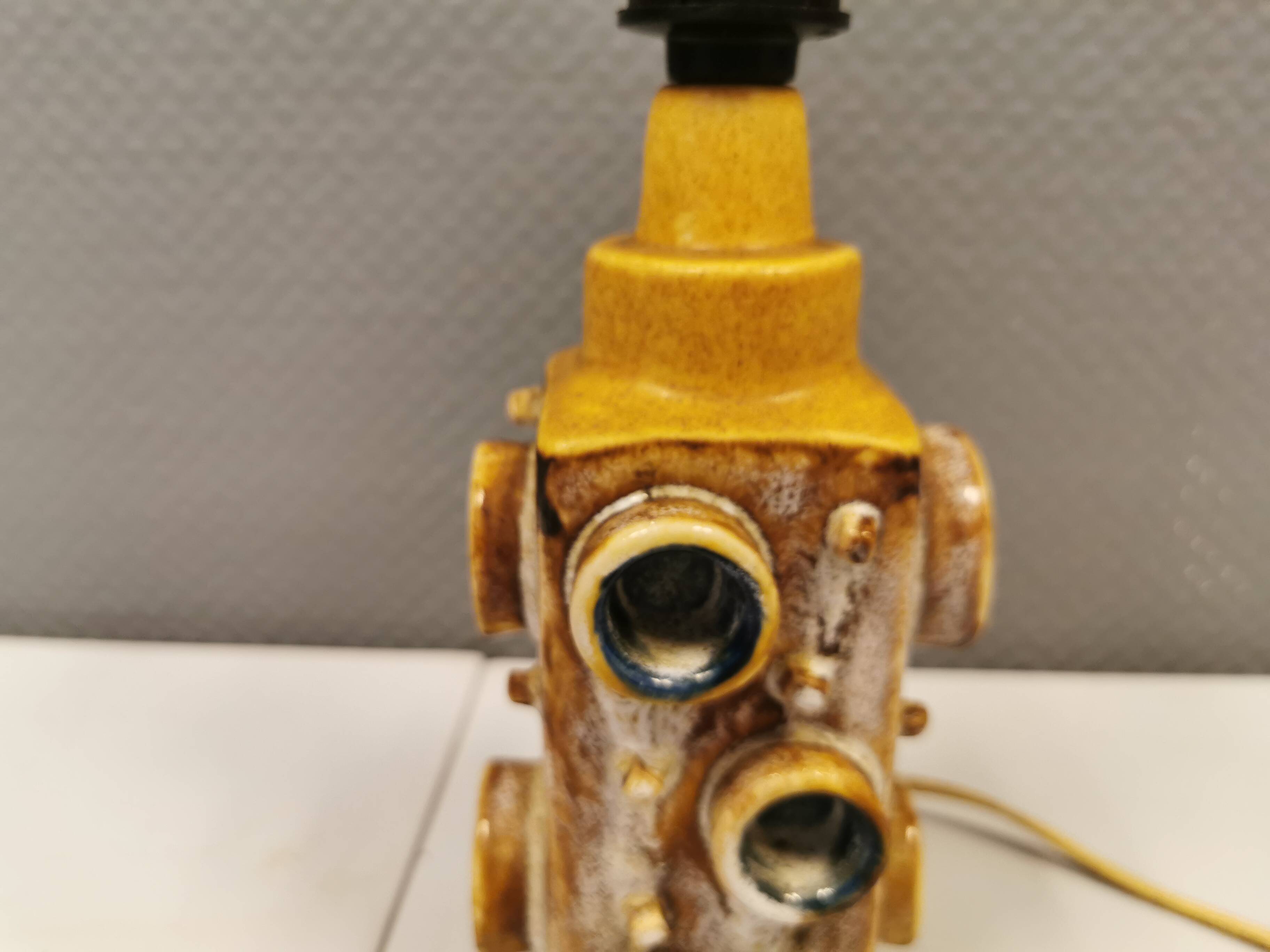 Danish Ceramic table lamp, estimated 1970s