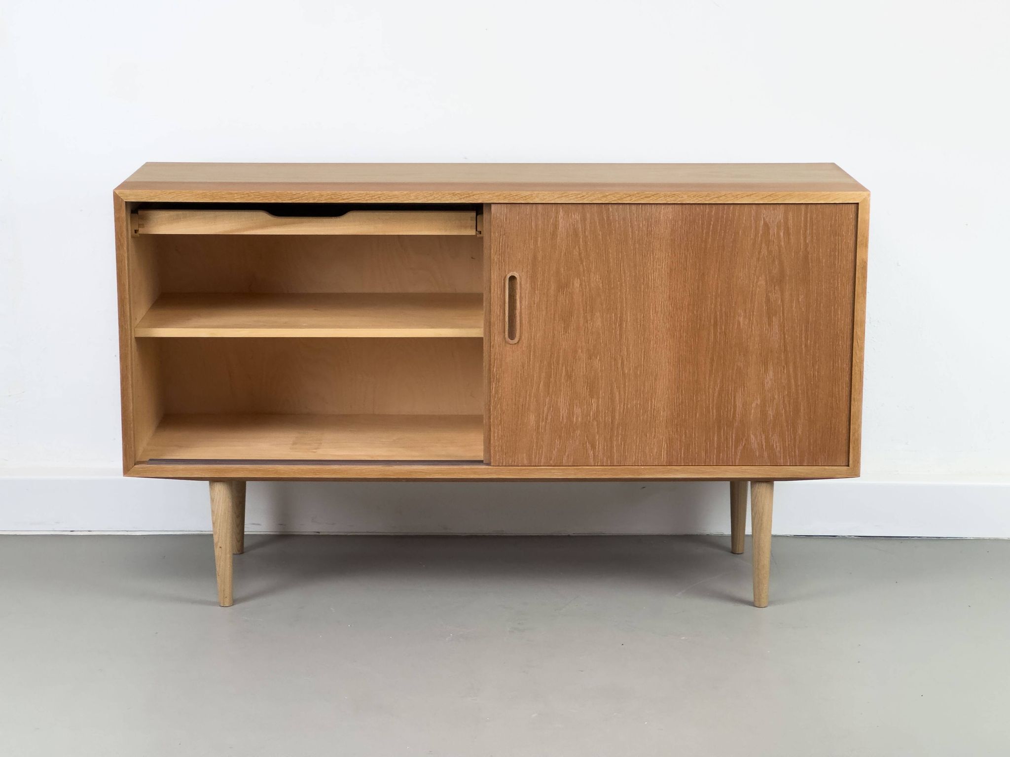 Danish Oak Sideboard by Carlo Jensen for Hundevad & Co., 1960s