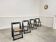 4 chaises vintage pliantes en bois et cannage
