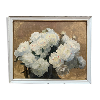 Table of peonies