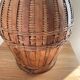 Vase en rotin vintage