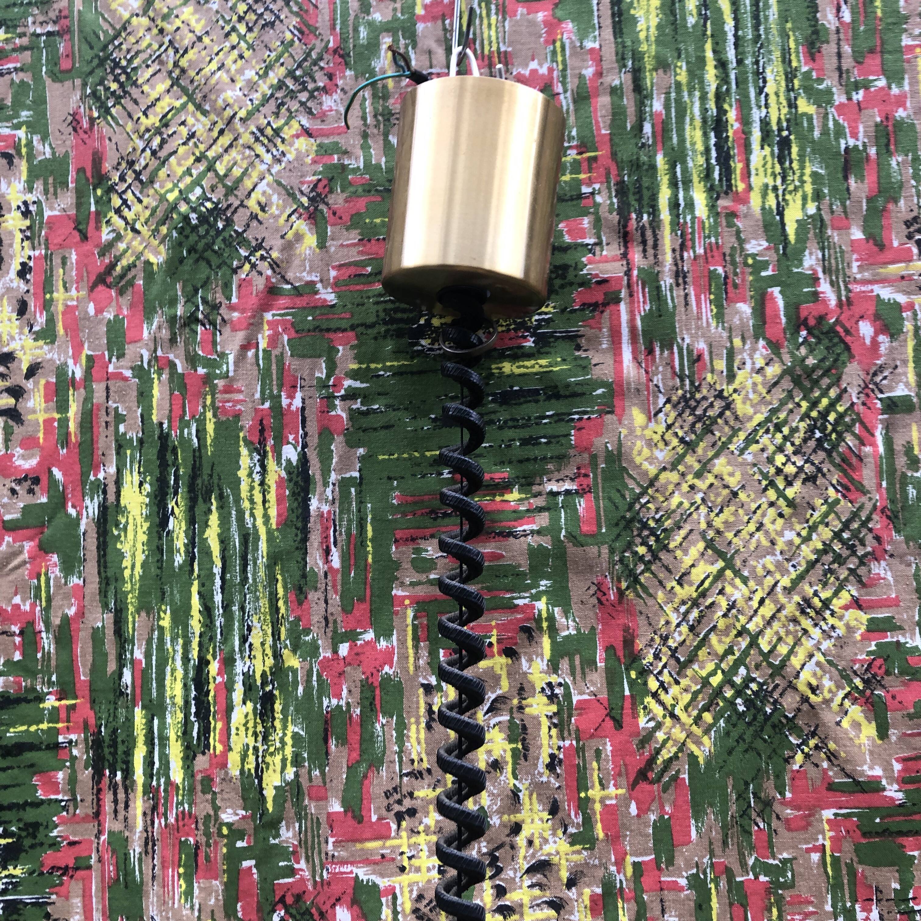 Suspension doré années 70