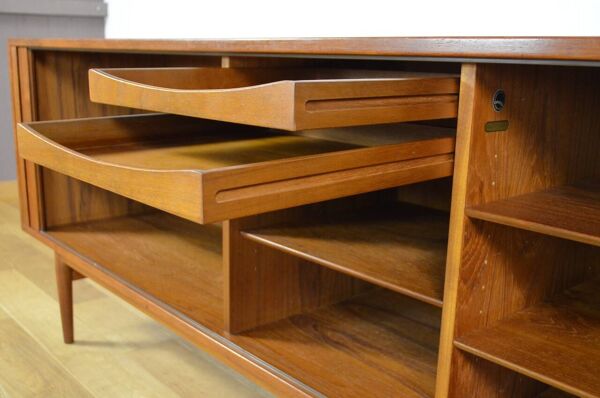 Enfilade danoise en teck par Arne Vodder modèle OS37 / Sibast 1960