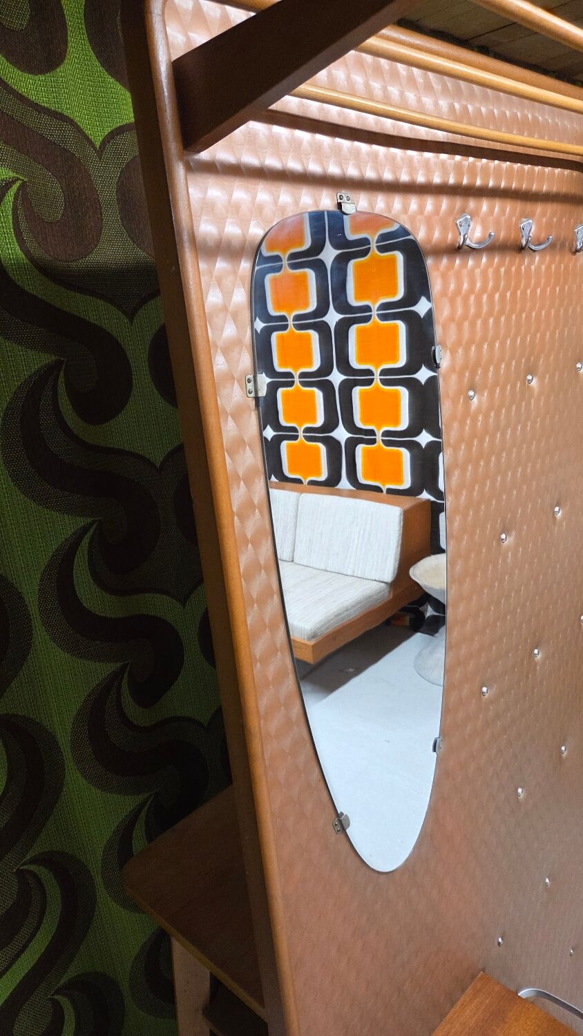 Vintage 1960s coat rack wardrobe