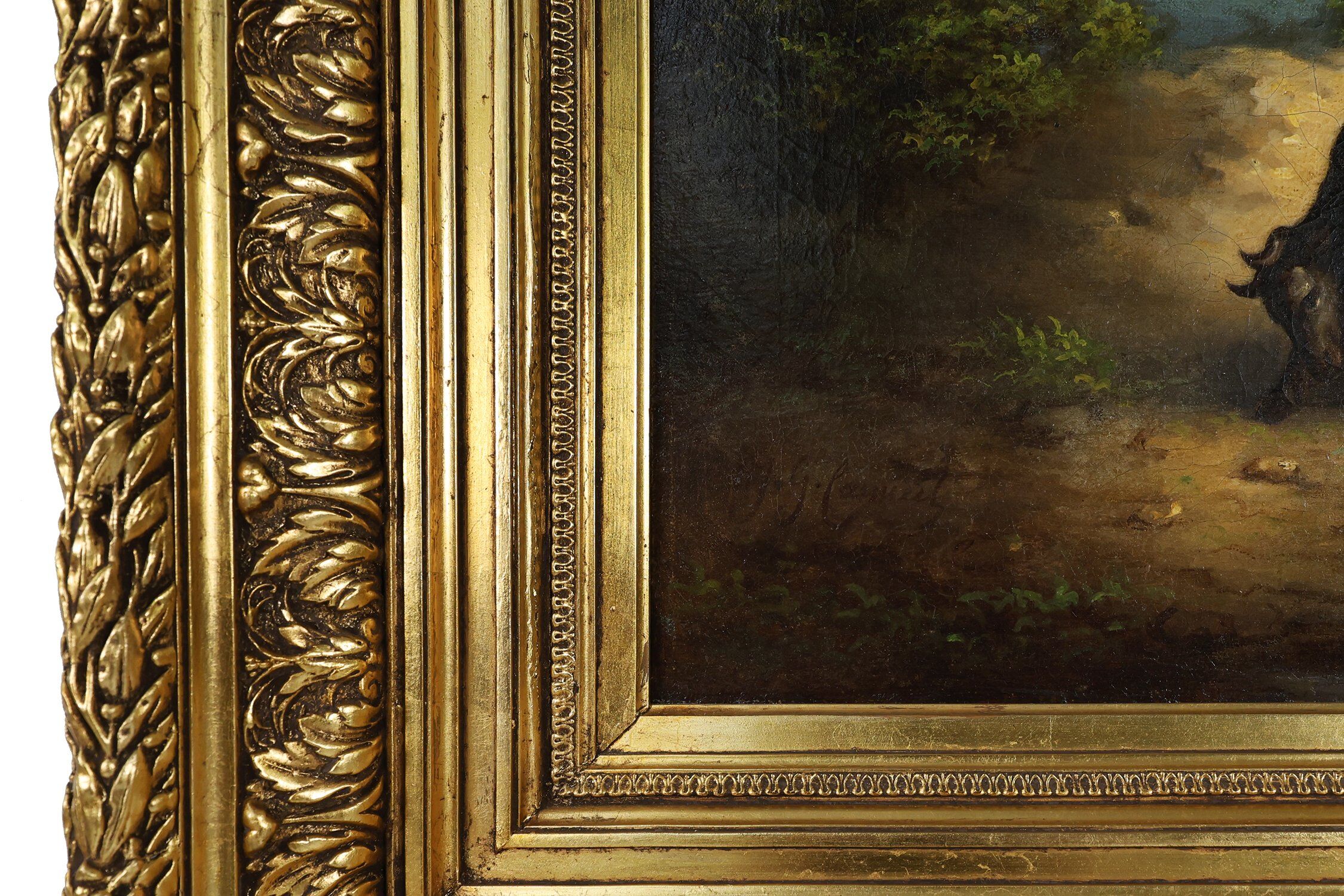 Belgian Artist, Large Baroque Scene, 1900, Oil on Canvas, Framed