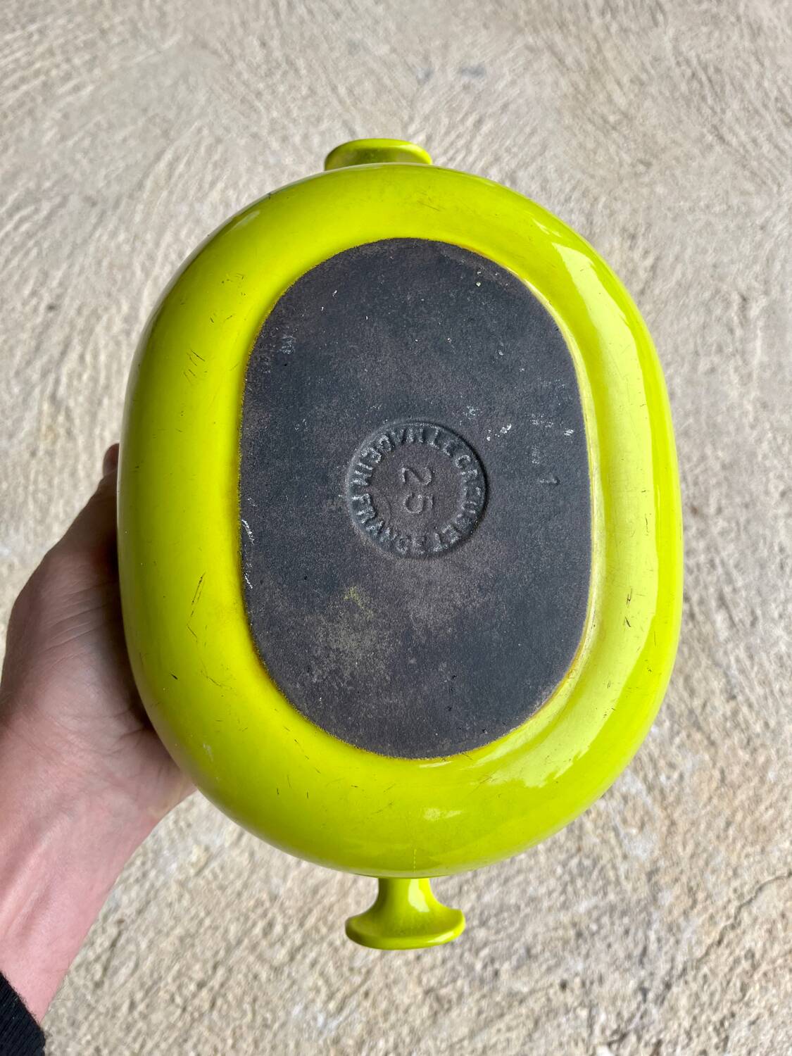 Vintage cocotte le creuset Mama 25 par enzo mari